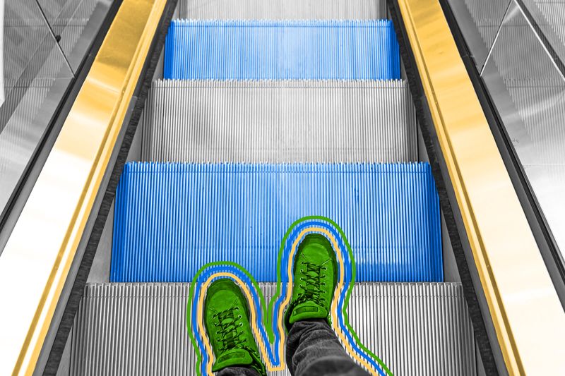 The first working escalator was an amusement park ride.