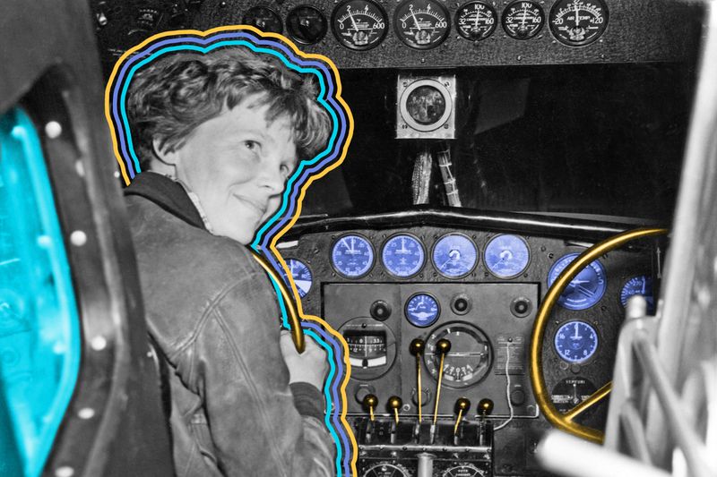 Amelia Earhart once took Eleanor Roosevelt on a nighttime joyride.