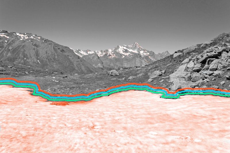 Some parts of the world have pink snow, known as ‘watermelon snow.’