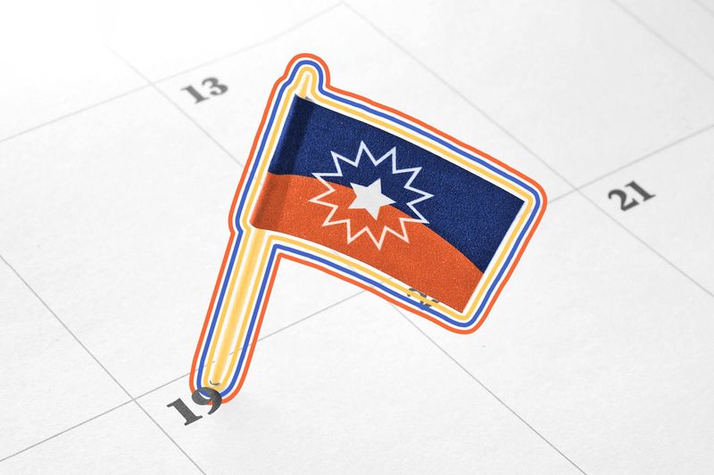 Juneteenth has its own flag.