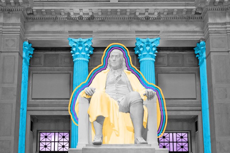 Benjamin Franklin invented the lightning rod.