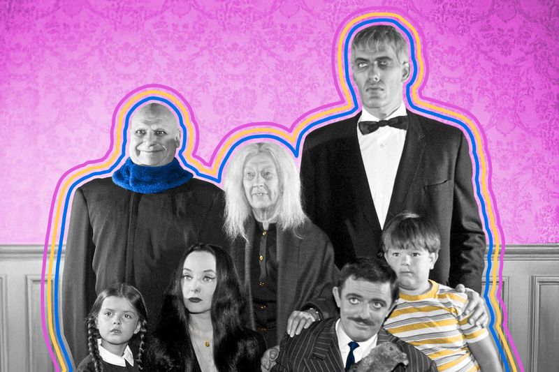 The living room set of the ‘Addams Family’ TV show was actually pink.