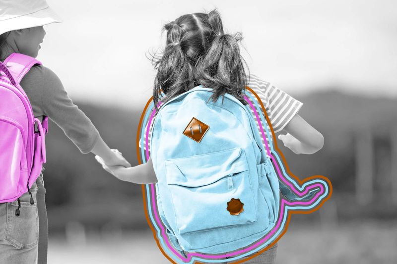 The leather diamonds on backpacks were originally used for mountaineering.